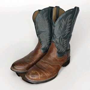 Ariat Men's Heritage Stockman Western Boot Green/Brown‎ Leather Cowboy Size 12 D